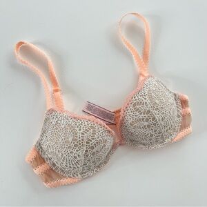 Victoria’s Secret Padded Demi Lace Multicolor Underwire Bra 32A